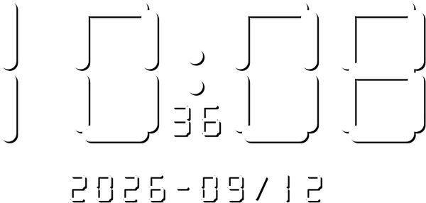 數字時鐘 10:08